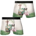 thumbnail image 3 of Easter Egg Papillon Bunny Ear Welcome Spring Truck All Over Print Boxer Briefs Underwear for Men Dad Pap Butterfly Dog Lover - 12002, 3 of 6