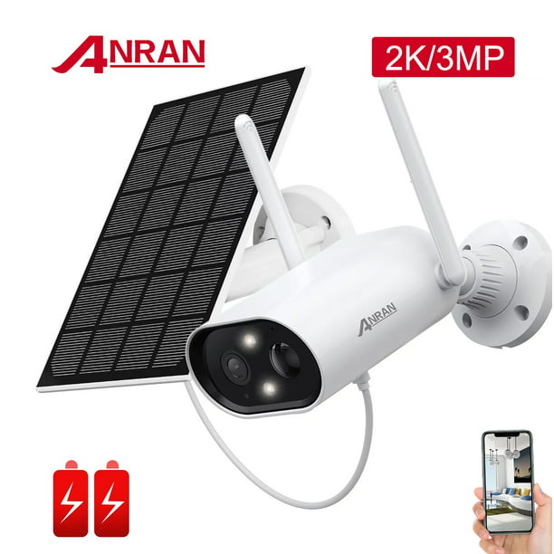 Beschrijven vrachtauto provincie 2K/3MP Solar Wireless Security Battery Camera Outdoor IP Cameras, ANRAN  Rechargeable Battery Powered, Motion Detection, Waterproof, Video  Surveillance Camera (Only Supports 2.4GHz Wi-Fi) - Walmart.com