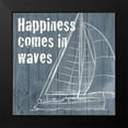 thumbnail image 2 of Prime, Marcus 12x12 Black Modern Framed Museum Art Print Titled - Happy Waves 1, 2 of 5