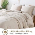 thumbnail image 5 of Bedding Comforter Set Beige - 3 Piece - California King, 5 of 5