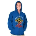 thumbnail image 5 of PACMAN Social Distance Funny Gamer Zip Up Hoodie Men's Women's Brisco Brands S, 5 of 6