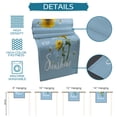 thumbnail image 7 of Table Runner Dresser Scarves 60 Inch Long, Sunflower with Sunshine Text Linen Dining Table Runners Farm Bees Floral on Blue Tabletop Scarf for Wedding Holiday Party Kitchen, 7 of 7