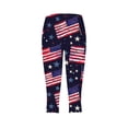 thumbnail image 5 of XIAfhje Leggings For Women Tummy Control The USA 4th of July Patriotic Leggings Summer Elastic High Waisted Printing Capris Leggings Yoga Pants Butt Lifting Leggings Workout Gym Running, 5 of 5