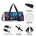 thumbnail image 4 of Balery Underwater Turtle Dolphin Octopus Bolsa de Gimnasio para Mujeres y Hombres, Bolsa de Viaje Impermeable, Bolsa de Fin de Semana con Compartimento para Zapatos y Bolsillo Húmedo, 4 of 6