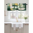 thumbnail image 2 of Valances for Windows Abstract Street Art Rod Pocket Cafe Window Treatments Valance Curtains for Kitchen Bathroom Laundry Basement Windows 54"x18", 2 of 9