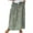 Green, variant on YUEJUIR Women's Skirts Women's Retro Floral Art Linen Elastic Waistband Pocket Skirt Flowy Skirt Linen Skirts for Women (Green,L)