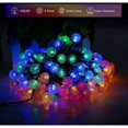 thumbnail image 4 of Cadena de luces solares para exteriores, luces de globo de cristal multicolor a prueba de agua con 8 modos de iluminación, encendido automático del anochecer al amanecer, eficiencia energética, ideal, 4 of 6