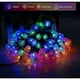 thumbnail image 4 of Cadena de luces solares, decoración para exteriores, luces de globo de cristal multicolor a prueba de agua, con 8 modos de iluminación, encendido automático del anochecer al amanecer, eficiencia, 4 of 6