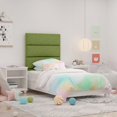thumbnail image 3 of Jaxx Panelist Modern Padded Headboard - Set of 4 Fun Color Panels for Kids - Full/Queen, Matcha Green Soft Suede, 3 of 5