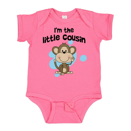 

Inktastic I m the Little Cousin-monkey-blu Gift Baby Boy Bodysuit