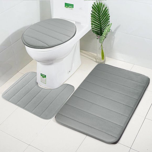 bathroom rugs and toilet covers