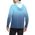 thumbnail image 4 of successthop Sun Protection Shirt Men with Face Cover Hooded Long Sleeve Gradient Jacket for Outdoor Driving Traveling Hiking Fishing Blue XL, 4 of 6