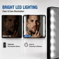 thumbnail image 3 of Efoee 3 Way Mirror for Hair Cutting with LED, Foldable Makeup Mirror,Rechargeable 360°,5X Magnifier,for Makeup and Styling,Black, 3 of 9