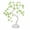 Green, variant on HAHUT 15.74" LED Tree Lamp with 35 Flowers Ornaments, DIY Artificial Tabletop Bonsai Tree Light for Mother's Day Party Bedroom Desktop Decoration (Yellow)