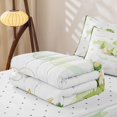 thumbnail image 6 of Homewish Cartoon Dragon Zipper Twin Comforter Sets with Fitted Sheet and 2 Pillowcases,Lovely Animal Zipper Bedding Set,White,Reversible,4pcs, 6 of 8