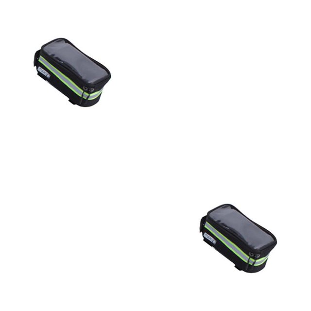 Yuarrent Bicicleta Bolsa de tubo delantero Soporte para teléfono inteligente Pantalla táctil reflectante Bicicleta de montaña Ciclismo al Type1 NO1