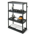 thumbnail image 6 of Gracious Living 4 Shelf Fixed Height Ventilated Heavy Duty Storage Unit, Black, 3 Pack, 6 of 12