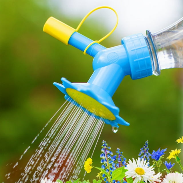 Boquilla de Riego 2 en 1 para Botellas, con Modos Ajustables de Rociado y Vertido, Ajustable a Aberturas de Botella de 28 mm, Herramienta de Riego de Plástico para Plantas de Interior.
