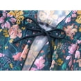 thumbnail image 2 of Serdomi Girls 2 Piece Swimsuit Set Mesh Cover Up & Vintage Floral One Piece Swimsuit Cut Out Adjustable Strap Swimwear Size 8, 2 of 4