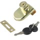 thumbnail image 5 of Elegant Gold Glass Door Lock Latch with Keys for Display Case Wine Cellar, 5 of 10