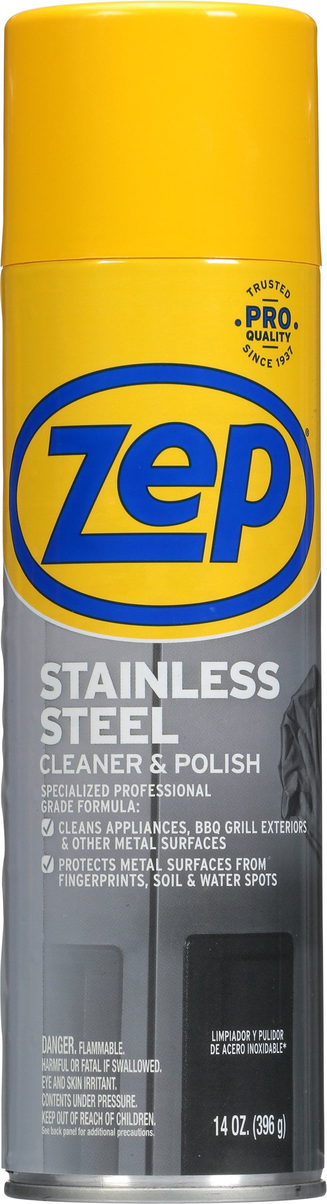 Zep Stainless Steel Cleaner & Polish, 14 oz
