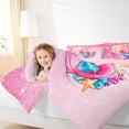 thumbnail image 3 of Erosebridal Cute Mermaid Pattern 7pcs Bedding Comforter Set,Ocean Life Sea Animal Queen Bedding Sets For Girls Teens,Reversible, 3 of 7