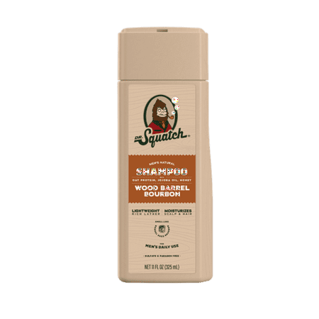Pack of 2 - Dr. Squatch Wood Barrel Bourbon Shampoo 11 fl oz Packaging May Vary