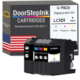 thumbnail image 1 of Remanufactured DoorStepInk Ink Cartridges for Brother LC101 Black, Cyan, Magenta and Yellow (4Pack), 1 of 5