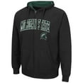 thumbnail image 2 of Men's Colosseum Black Michigan State Spartans Arch & Logo 3.0 Full-Zip Hoodie, 2 of 3