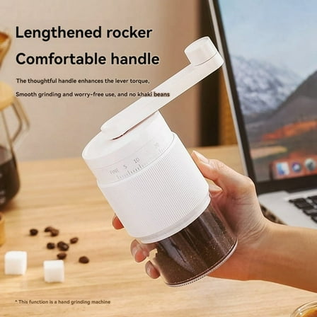 Coffee Grinder Small Coffee Grinder Hand-Cranked Coffee Machine with 30 Adjustable Settings for Home Travel Camping A