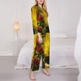 thumbnail image 3 of Fotbe Cactus Flowers Conjunto de Pijama de Manga Larga para Mujer con Estampado, Ropa de Dormir de 2 Piezas, Conjunto de Casa Suave y Cómodo con Bolsillos-Large, 3 of 7