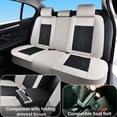 thumbnail image 6 of 2026 for Mazda CX-5 Car Seat Cover, Wear-Resistant Faux Leather 5 Piece Full Set Scratch & Wear Resistant Suitable for All Seasons, Gray and Black Car Seat Covers, Airbag-Compatible, 6 of 9
