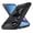 Black, variant on For Samsung Galaxy A35 5G Hybrid Cases Built-in 360° Rotate Ring Stand for Magnetic Car Mount, Military Magnetic Shockproof PC Phone Case Cover by Xpression - Red
