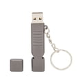 thumbnail image 2 of Whistle Unidades Flash USB Aleación de Aluminio Disco Flash USB Impermeable para Exteriores Memoria Flash USB 2.0 con LlaveroNegro 256 GB, 2 of 14