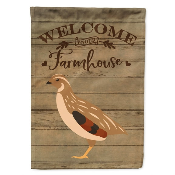 Golden Phoenix Quail Welcome Garden Flag