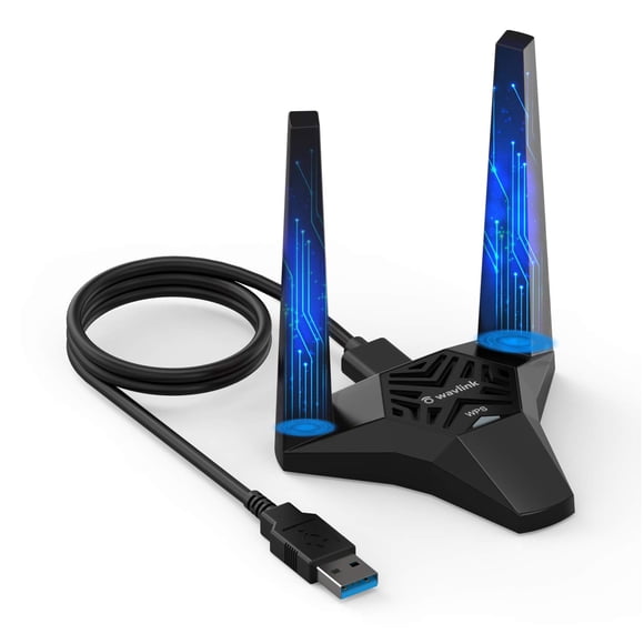 Adaptador WiFi WAVLINK USB 3.0 AC1300 Doble Banda 5GHz+2.4GHz
