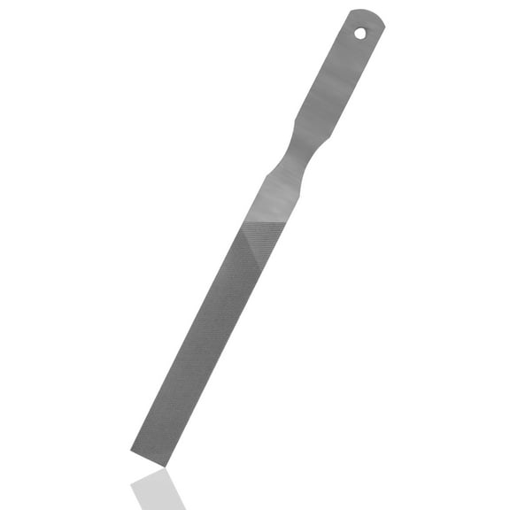 6'' Flat Medium Cut File, Double/Single Cut Axe File, Made of High Carbon Steel, Hand File with Metal Handle, Suitable for Wood, Metal, Sharpening.