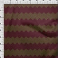 thumbnail image 3 of oneOone Silk Tabby Dark Wine Fabric Chevron Geometric Diy Clothing Quilting Fabric Print Fabric By Yard 42 Inch Wide, 3 of 4