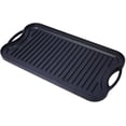 thumbnail image 3 of Pre-Seasoned Cast Iron Reversible Grill/Griddle, 20" x 10" Rectangular Cookware for Stovetop, Oven, Grill & Campfire, 3 of 9