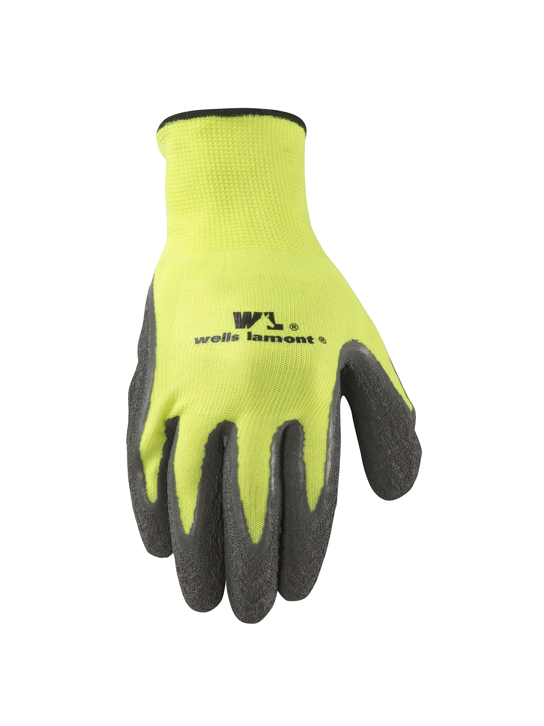 Men's Grip Work Gloves with Latex Coating, Breathable Knit Back, Large