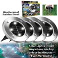 thumbnail image 5 of 8LED Led Solar Powered Light Disk Lights Waterproof Outdoor Under Ground Lamp, 5 of 5
