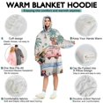 thumbnail image 5 of Wearable Oversized Blanket,Dachshunds Tropical Beach Wearable Blanket Hoodie for Adults,Cozy Hooded Blankets with Super Pockets,Super Warm Fuzzy Pullover for Women & Men, 5 of 6