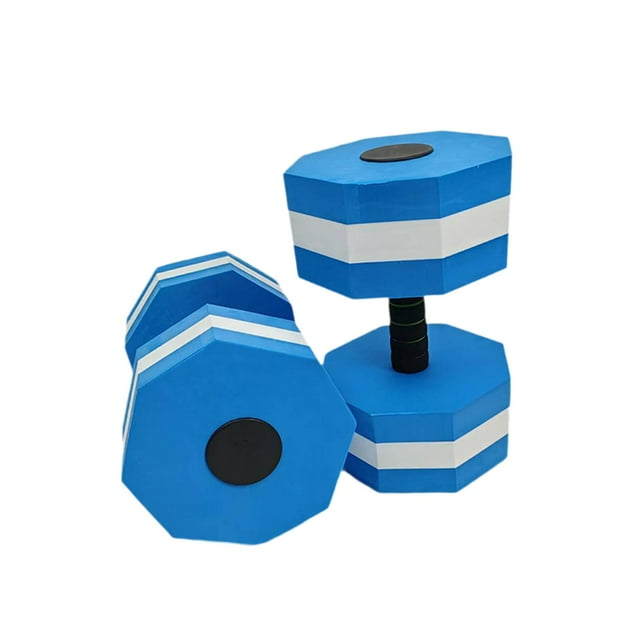 2 piezas de ejercicio de la piscina pesas de agua pesas de deportes acuáticos ligeros con mango de suministros de equipos aeróbicos de agua para