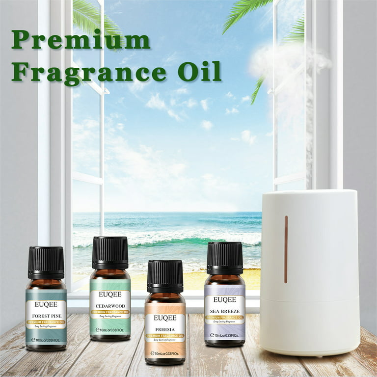 Folkulture Essential Oil Set for Diffuser, Set of 6, Aromatherapy Diffuser  Oil Scents for Home - White Sage Balsam Cedarwood Orange Green Tea Ocean