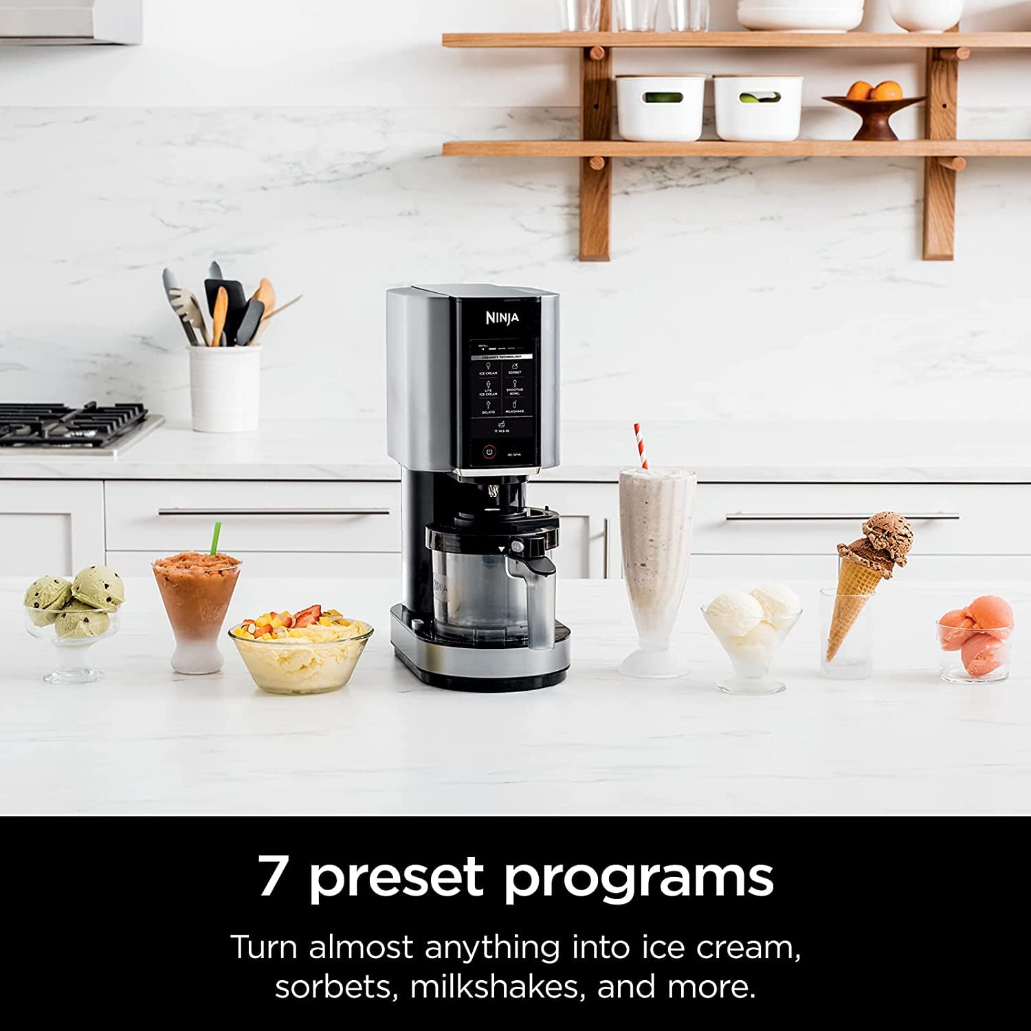 Restored Ninja Ice Cream Smoothie Maker (Refurbished)