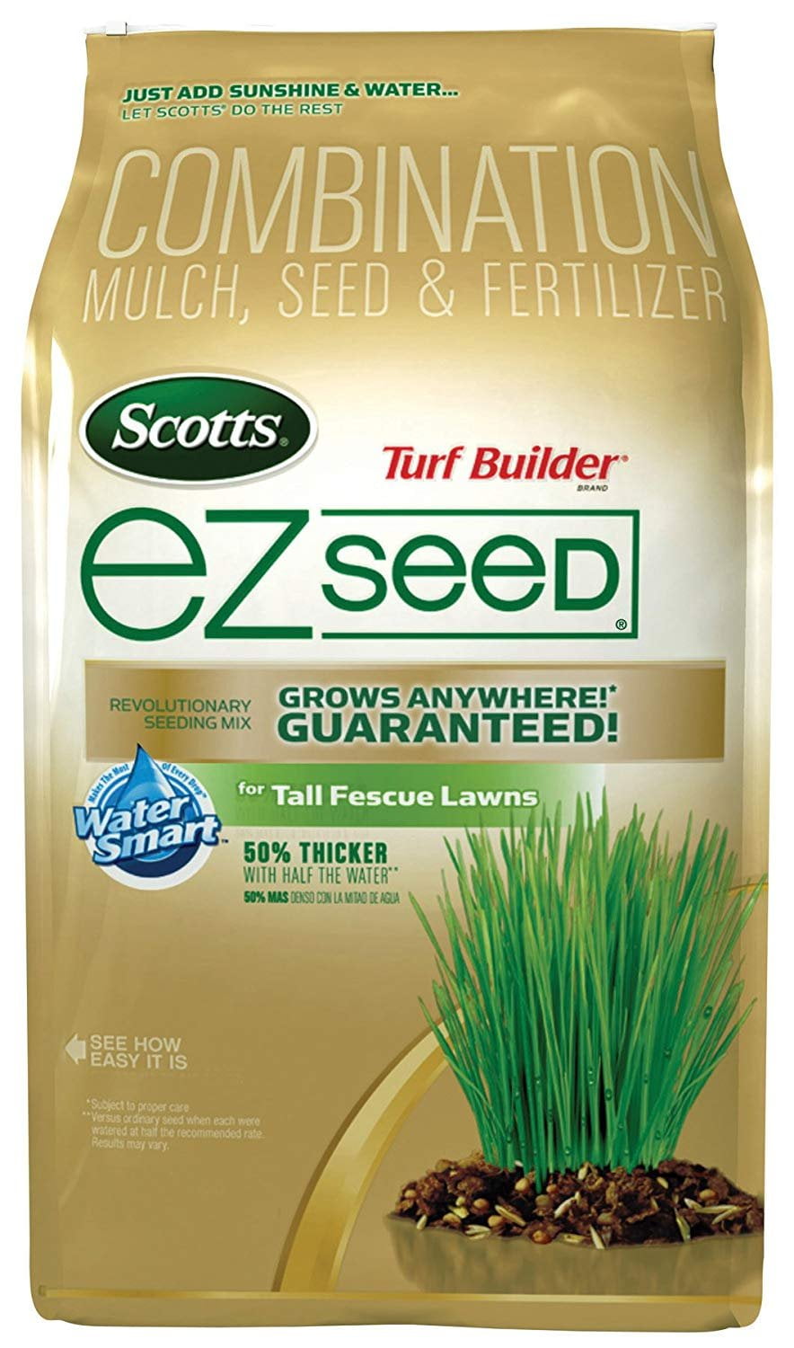 Scotts EZ Seed Tall Fescue, 10Pound Bag Grass Seed Mix Older Model