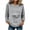 Gray, variant on SETOOFF Womens Long Sleeve Sweatshirts Crew Neck Zip Front Pocket Loose Casual Shirts Pullover Tops Women Spring Fall Lounge Travel Daily Outfit