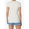 thumbnail image 2 of Women's & Juniors Basic Round Crew Neck Short Sleeve Stretch Cotton Spandex T-Shirts, 2 of 4