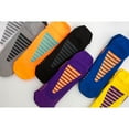 thumbnail image 4 of Unisex Ankle-Length Athletic Socks for Spring & Summer - Breathable Mesh Nylon Running Socks with Anti-Skid Shock-Absorbent Grain, Moisture-Wicking, Patchwork Print Design - Ideal for Soccer,, 4 of 7