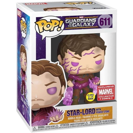 Funko POP! Marvel Star-Lord Vinyl Figure (with Power Stone Glow-in-the-Dark)